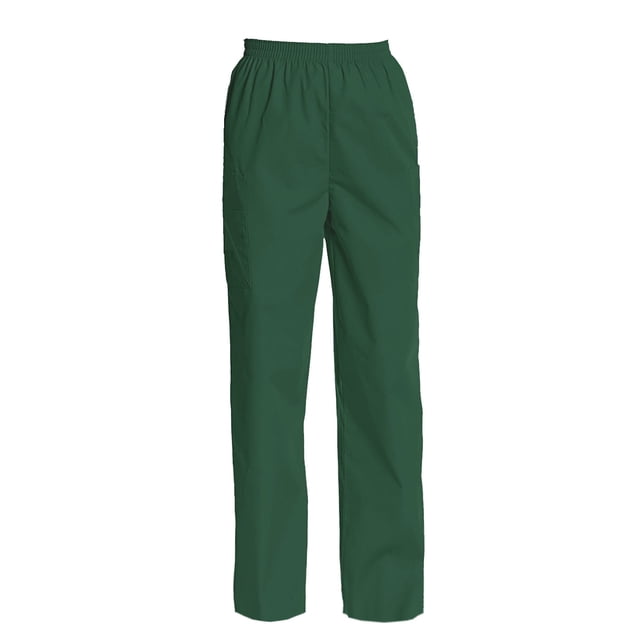 Women's Full Elastic Waist Cargo Scrub Pants