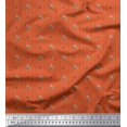 thumbnail image 1 of Soimoi Polyester Crepe Fabric Star & Owl Bird Printed Fabric 1 Yard 52 Inch Wide, 1 of 3
