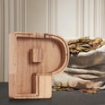 thumbnail image 4 of Agiferg Personalized Wooden Name Money Box Wooden Deposit Box Twenty Six English Letters, 4 of 6