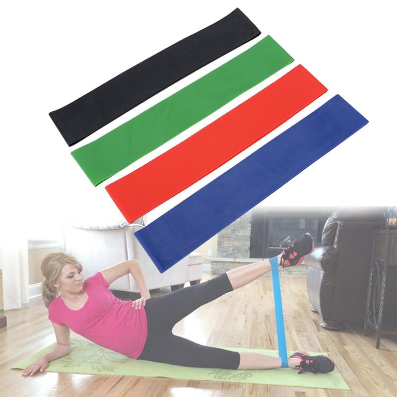 Garosa 4Pcs Fitness Yoga Resistance Loop Bands Set Elastic Sports Strength Training Band, Elastic Resistance Band, Fitness Resistance Band
