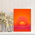 thumbnail image 2 of Qisvanset Abstract Sunset Stripe Canvas Print 12x16 Inch Hallway Wall Decor, 2 of 8
