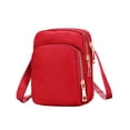 thumbnail image 2 of Body Bag Women Nylon, Ladies Purse Mini 3 Layer Zipper Shoulder Wallet Bag, Compact Portable, Adjustable Straps, Multifunctional As Shoulder Crossbody Bag, For Daily Outings, 2 of 6