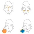 thumbnail image 2 of Face Oil Absorbing Volcanic Stone Face Roller Women Face Roller Reusable Tool Blue, 2 of 9