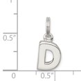 thumbnail image 2 of 925 Sterling Silver D Charm and Pendant, 2 of 2
