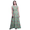 thumbnail image 1 of Bimba Robe Longue Maxi à Imprimé Floral pour Femmes, Tenue de Villégiature, Robe de Soirée - Moyen, 1 of 5