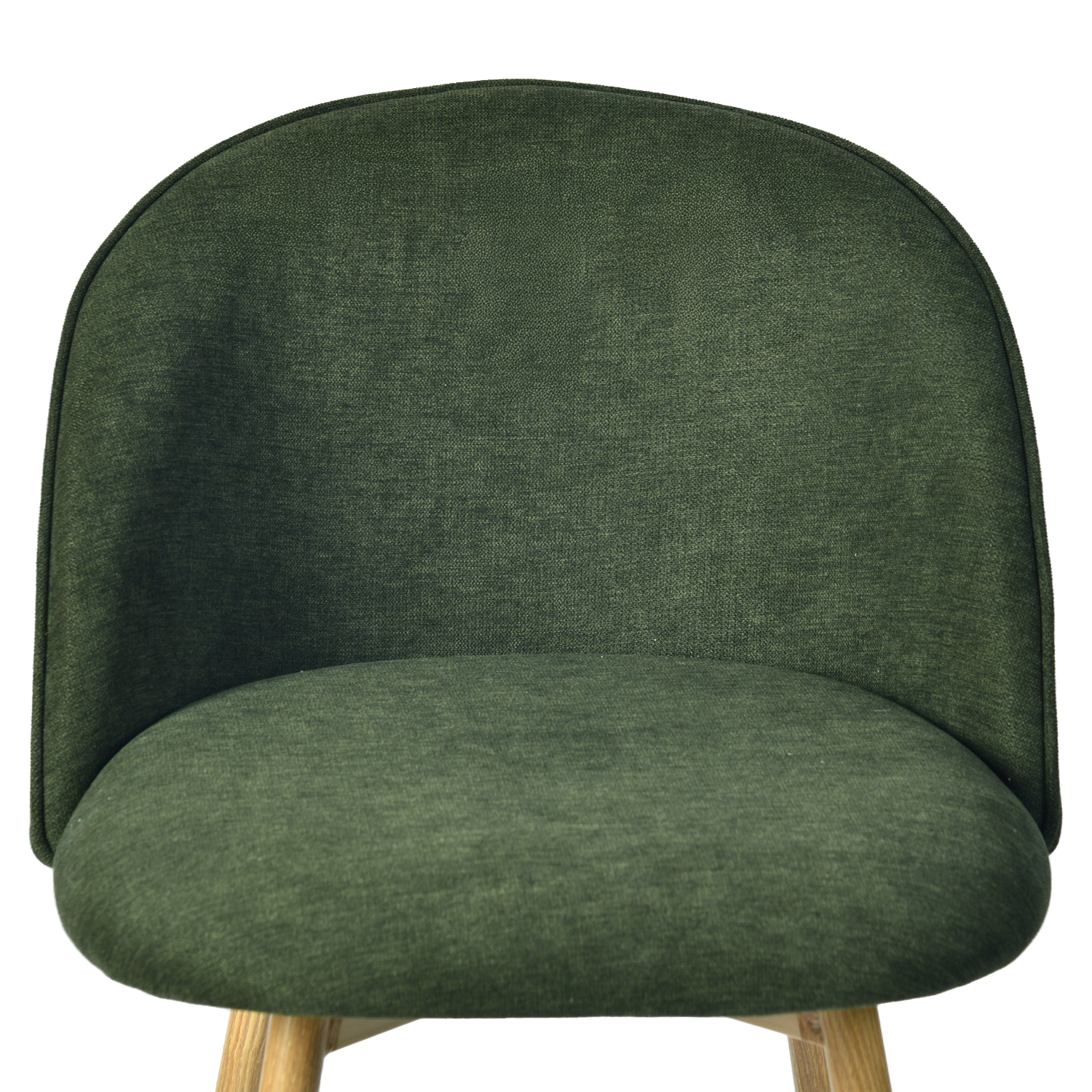 Homy Casa Ensemble de 2 tabourets pivotants 24.4", chaises vertes en tissu pour îlot de cuisine et bar maison