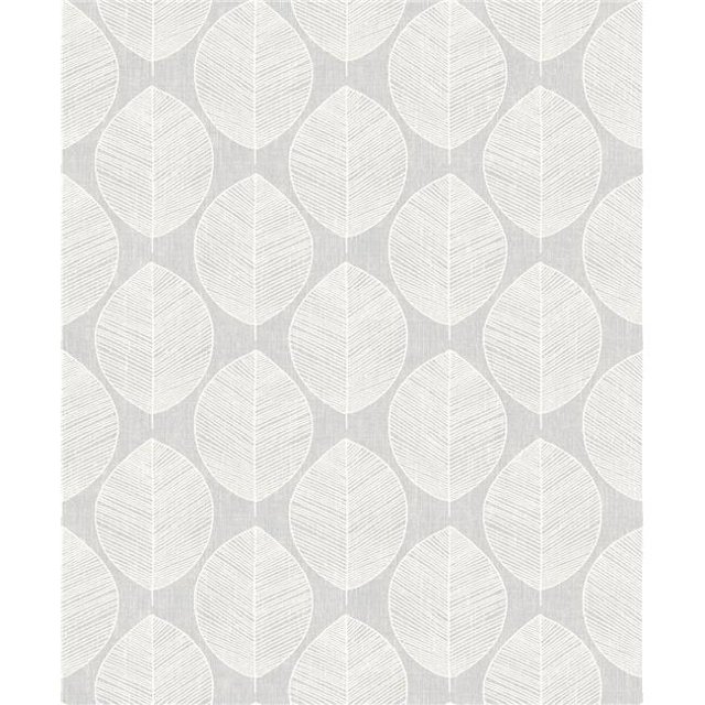 Arthouse 908203 Papier Peint Scandi Leaf, Gris