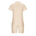 thumbnail image 4 of tumgatte Ensemble Décontracté pour Homme en Coton et Lin à Manches Courtes, Couleur Unie, Col Ample, Revers, jusqu'à 60 % de Rabais, 4 of 5