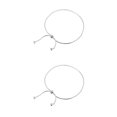 thumbnail image 3 of Transemion Sterling Silver Anklet Adjustable Snake Anklet For Gift Gift For Loved Ones 2Set, 3 of 6