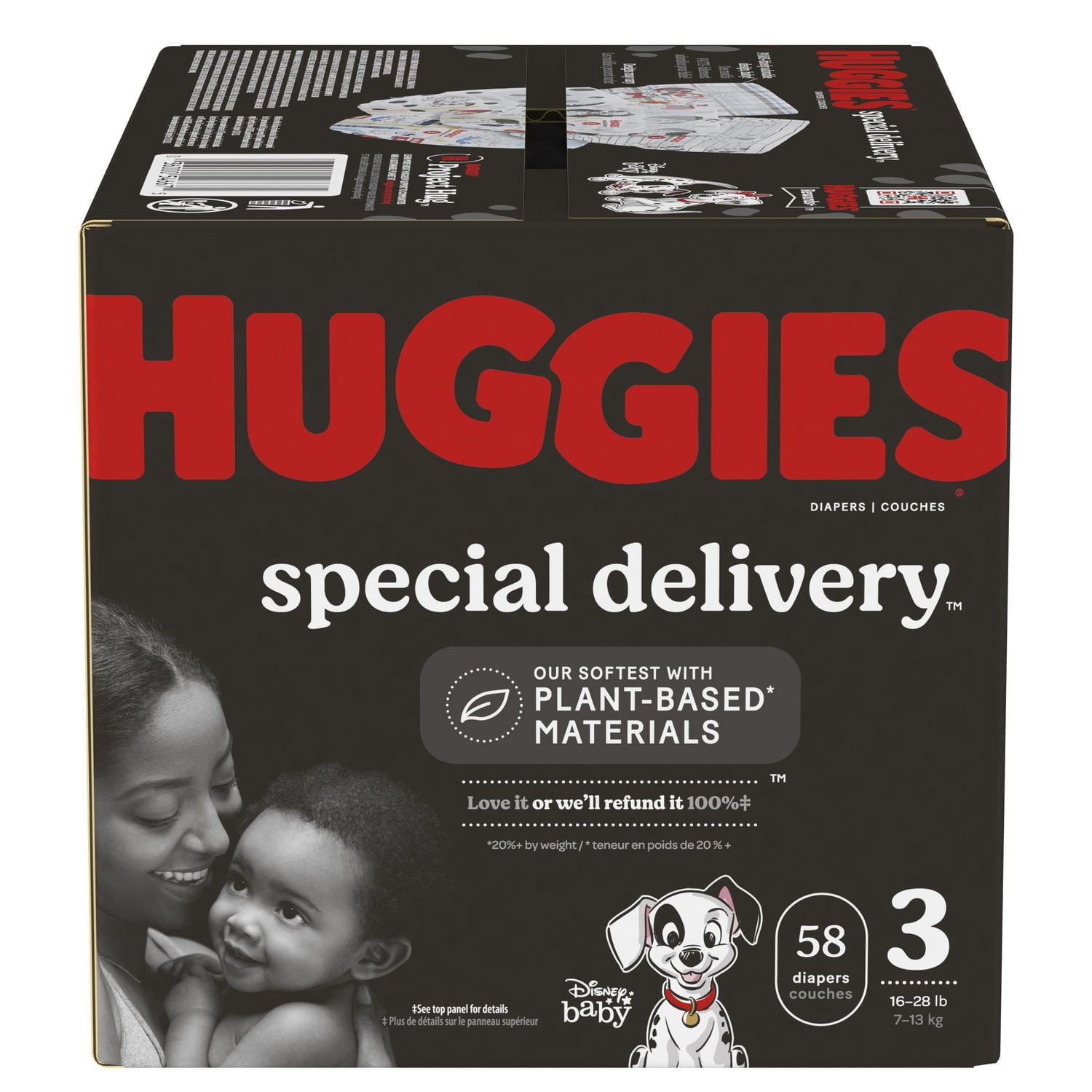 Couches hypoallergéniques pour bébés Huggies Special Delivery, taille 2, 64 u