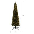 thumbnail image 2 of Sapin de Noël pré-éclairé, de 9 pieds de haut, Dustin Holiday Time – Vert, 2 of 5