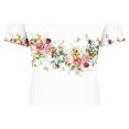 thumbnail image 4 of DPTALR T-shirt/chemise à Manches Courtes à Col en V pour Femmes, 4 of 5