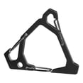 thumbnail image 2 of Visland Outdoor Stainless Steel Triangle Carabiner Heavy Duty Portable Multi-function Camping Hiking Fishing Triangular Hanging Buckle Snap Hook, 2 of 7