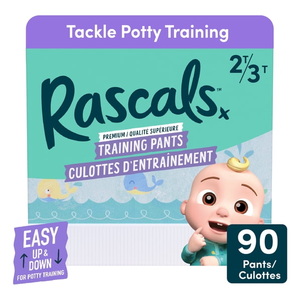 Culottes d’apprentissage CoComelon Rascals, Taille 2T–3T, 90 unités