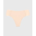 thumbnail image 4 of Cheeky Thong Panty with Logo in Cameo Rose, 4 of 5