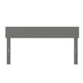 thumbnail image 3 of AFI Boston Solid Wood Queen Size Contemporary Headboard in Gray, 3 of 5