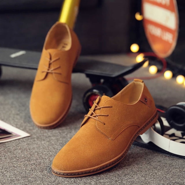LSLJS Chaussures en Cuir pour Hommes, Chaussures Oxford Décontractées de Mode pour Hommes Unies à Lacets Chaussures en Cuir Chaussures d'Affaires pour Hommes