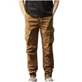 thumbnail image 1 of Mceream Pantalon Cargo Léger pour Homme, Randonnée en Plein Air, Pantalon de Travail, Jogging, Voyage, Chino avec Multiples Poches, Ropa Para Gimnasio de Hombre Beige TG, 1 of 5