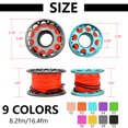 thumbnail image 1 of Maoww Keep Diving Spool Reel Portable Solid Color Polyester Rope Reels Freediving Fishing Underwater Accessories with Double End Hook Orange Red 30m, 1 of 6