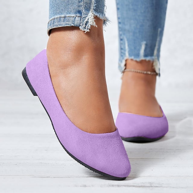 Dvkptbk Pantoufles pour Femmes Mode Femmes Décontractées Bout en Pointe Confortables Chaussures Décontractées Chaussures pour Femmes