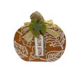 thumbnail image 4 of Way To Celebrate Orange "Welcome Autumn" Mini décoration de table en forme de citrouille, 4 of 6