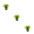 thumbnail image 4 of Decodeary Green Eco-friendly Artificial Money Tree In Pot Long-lasting Durability Realistic Appearance yellow babysbreath 3Set, 4 of 6