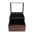 thumbnail image 1 of jiaping Trading Card Storage Box Cards Organizer Durability Graded Card Display Case Brown, 1 of 8