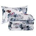 thumbnail image 3 of Marina Decoration Home Decor Ultra Soft Luxury Fluffy Goose Down Alternative Bedding Printed Comforter Set, Modern Green Leaves Pattern, 3 of 5