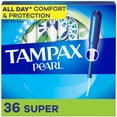 thumbnail image 1 of Tampax Pearl Tampons, avec Tresse LeakGuard, Absorption Super, Sans Parfum, 1 of 23