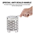 thumbnail image 4 of Mini Poêle Chauffante Portable en Acier Inoxydable pour Tentes de Camping Extérieures avec Double Cheminée et Pince Chauffante, 4 of 9