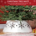 thumbnail image 4 of HOMCOM 26" Christmas Tree Collar with Hollow Snowflake Patterns for Home, 4 of 10