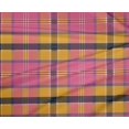 thumbnail image 4 of oneOone Polyester Lycra Fabric Madras Check Print Sewing Fabric BTY 56 Inch Wide, 4 of 4
