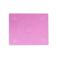 thumbnail image 1 of Pastry Mat Extra Large Thick Silicone Baking Mat with Measurements Non Stick Non Pastry Rolling Mat (Pink), 1 of 4