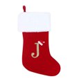 thumbnail image 2 of Monogram Christmas Stockings, Monogram Christmas Stockings with Letters,Red Velvet with Soft Plush Cuff Embroidered Xmas Stockings,Personalized Stocking Decorations for Holiday Season Decor, 2 of 9