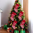 thumbnail image 5 of Christmas Large Letters Christmas Stockings Cute Striped Christmas Tree Pendant Holiday Decorations, Czzoypi Christmas Large Letters Christmas Stockings, 5 of 5