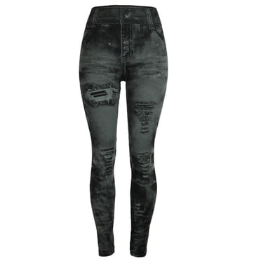 TIMIFIS Leggings for Women Workout Leggings for Women Women's Jeans Bottom Pants Coloured Hip-up Super Bomb Slim Nine-minute Pants
