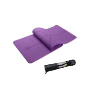 72 x 24inch Thick Non-slip Yoga Mat with Position Line Fitness Comfort Gym Exercise Pads