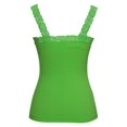 thumbnail image 2 of Camisoles à Bordure en Dentelle pour Femmes - Vert Lime, 2 of 2