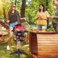 thumbnail image 2 of Costway Barbecue Électrique 1350 W Antiadhésif 4 Réglages de Température Extérieur Jardin Camping Rouge, 2 of 10