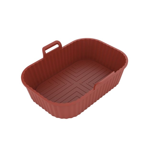 Panier de Cuisson Profond en Silicone Réutilisable avec Poignées Lavable au Lave-Vaisselle / Rectangulaire