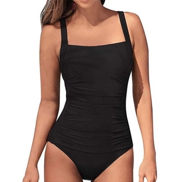 Maillots de Bain une Pièce pour Femmes Froncés, Contrôle du Ventre