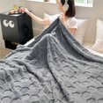 thumbnail image 4 of Double Soccer Grid Blanket Tower Velvet & Velvet Thickened For Warmth, 4 of 9