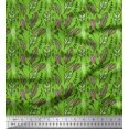 thumbnail image 1 of Soimoi Green polyester Crepe Fabric Artistic Leaves Decor Fabric Printed Yard 52 Inch Wide, 1 of 3