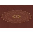 thumbnail image 1 of Ahgly Tapis Rectangulaire Lavable en Machine Intérieur Transitionnel Acajou Brun, 4 Pieds x 6 Pieds, 1 of 7