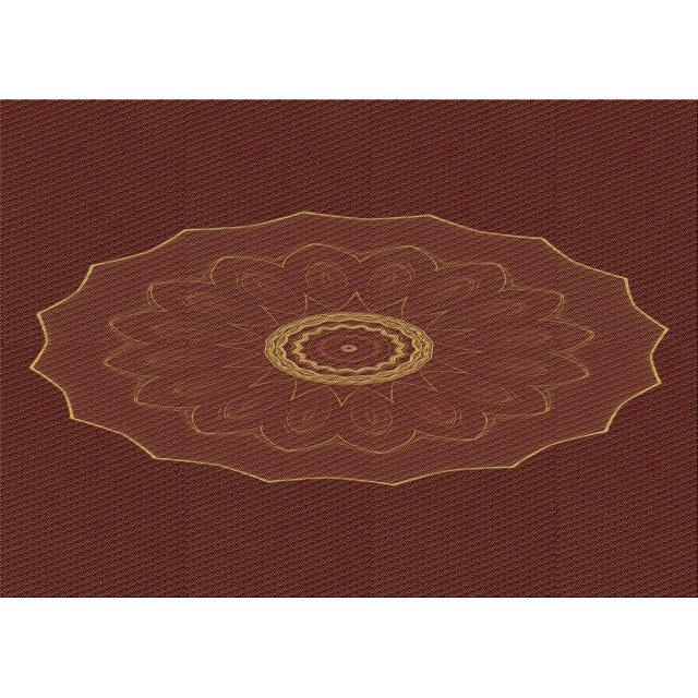 Ahgly Tapis Rectangulaire Lavable en Machine Intérieur Transitionnel Acajou Brun, 4 Pieds x 6 Pieds