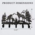 thumbnail image 3 of Animal Themed Metal Towel Hook Wall Mounted Bear Deer Wolf Design Towel Rack Holder For Bathroom Kitchen Home, 3 of 3