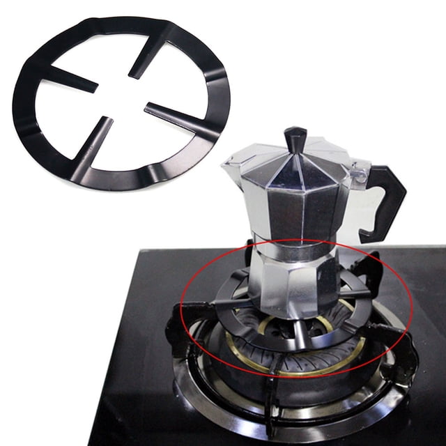 Lubelski Durable Steel Moka Pot Coffee Maker Support Shelf Simmer Ring for Gas Stove
