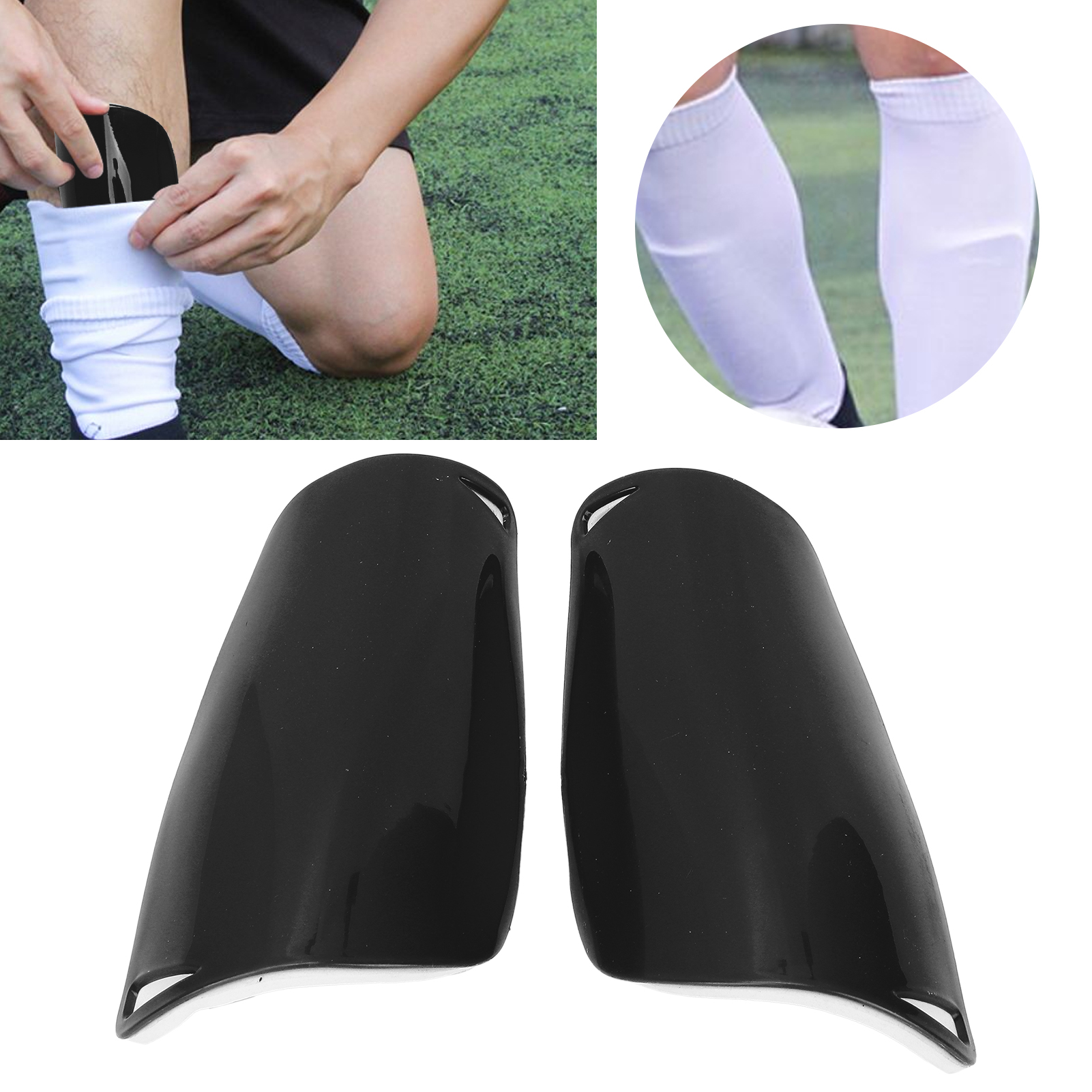 Soccer Shin Guards, Calf Protective Soccer Gear Practical Durable For Sports Grounds For Adult For Football Game For Youth For Skating Rinks White,Blue,Black