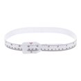 thumbnail image 1 of Unique Bargains Head Circumference Tape 24'(60cm) Flat Plastic Measuring Rule Measure for Child Head Arm Circumference, White, 1 of 7