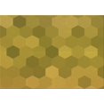 thumbnail image 1 of Ahgly Company Tapis Rectangulaire Lavable en Machine Intérieur Transitionnel Jaune, 2 Pieds x 5 Pieds, 1 of 7